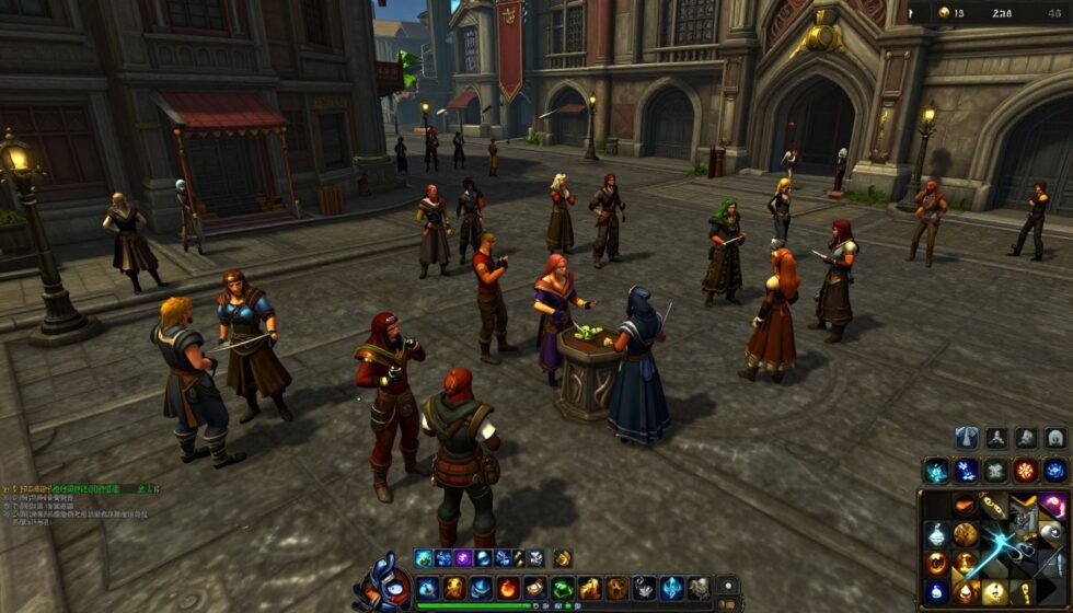 Best World Of Warcraft Private Servers 2026 Top WoW Realms Players Gathering In Stormwind On A Popular World Of Warcraft Private Server 2026 980x560 